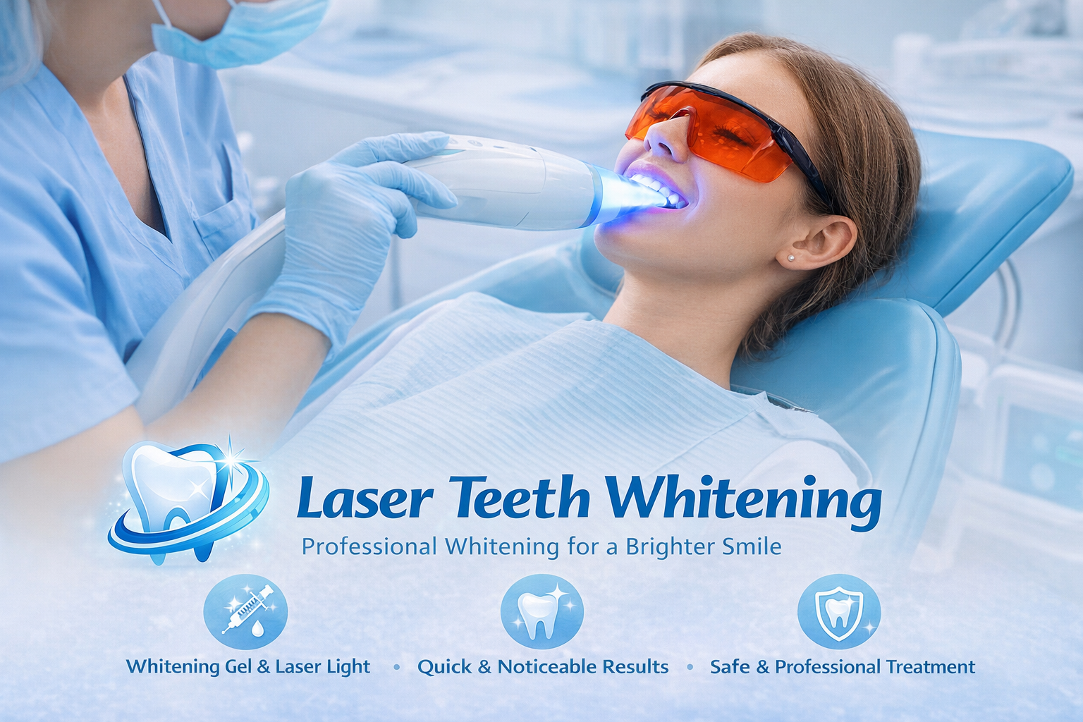 Laser Teeth Whitening Process